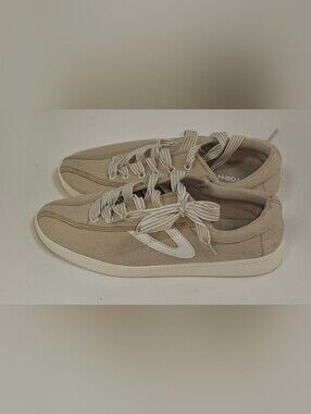 Tretorn Beige Canvas Men's Sneakers with Cream Accents